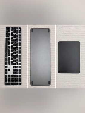 Apple Magic Keyboard Touch ID+ Magic Trackpad (Space Gray Bundle)